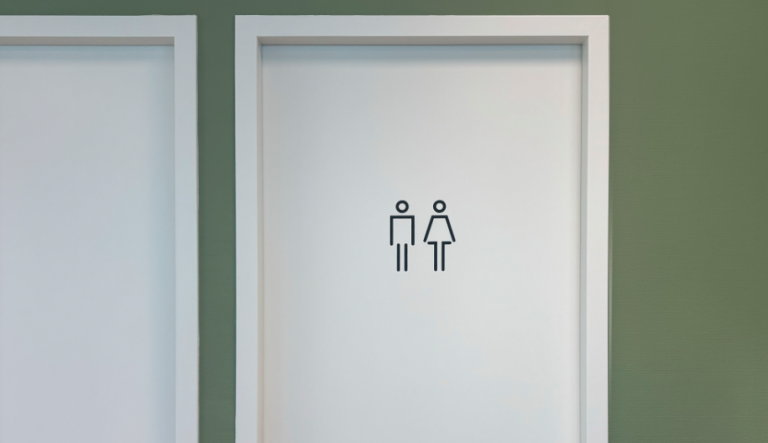 toilet pictogram sticker